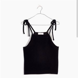 Madewell tie shoulder tank top